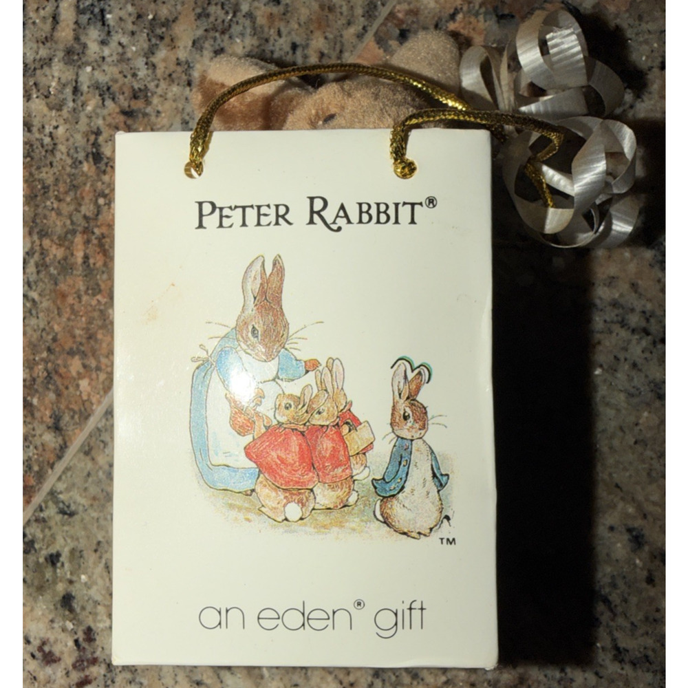 Vintage 1987 Peter Rabbit Eden Toys Plush W Tag Beatrix Potter